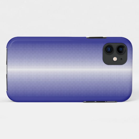 青と白の背ストライプの景 Case-Mate iPhoneケース (裏面(横))