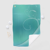 青と白の背景ゴルフタオル ゴルフタオル (インサイチュ)