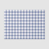 青と白の航海チェック柄 薄葉紙 (正面)