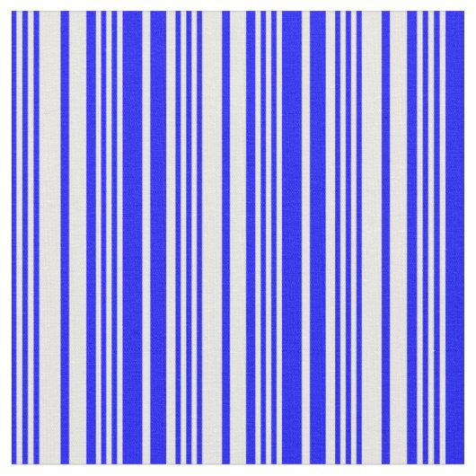 青と白の色ののパタストライプーン ファブリック (クローズアップ)