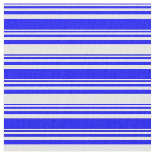 青と白の色のストライプ/線のパターン ファブリック (クローズアップ)