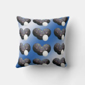 青と白の芝生ボウル、 クッション (裏面)