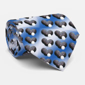 青と白の芝鉢 ネクタイ (ロール)