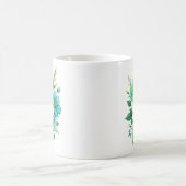 青と白の花のブーケ-57453 コーヒーマグカップ (中央)