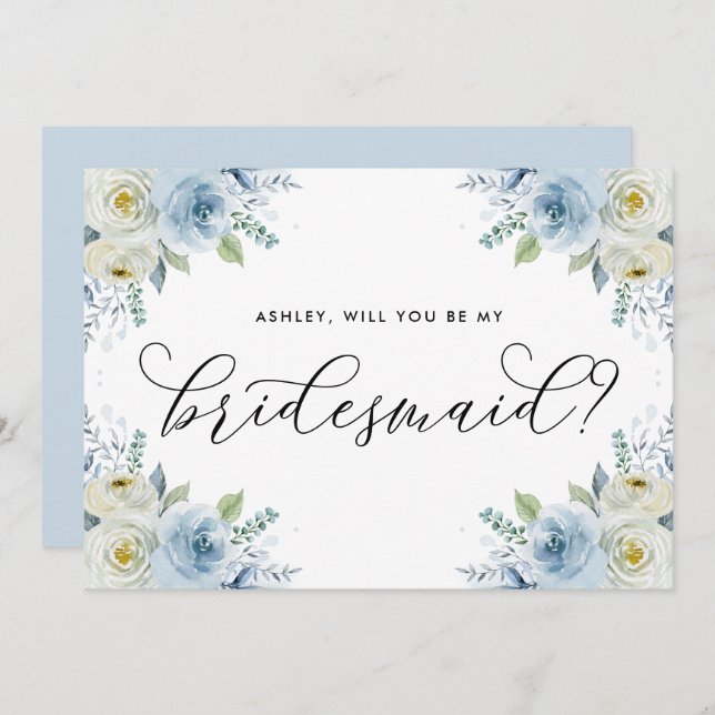 青と白の花を私の花嫁にしてくれる (正面/裏面)