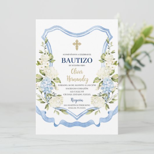 青と白の花バウティゾスペインの 招待状 (スタンド正面)