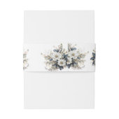 青と白の花束 招待状ベリーバンド (裏面例)