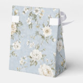 青と白の花柄の卒業記念品ボックス フェイバーボックス (裏面サイド)