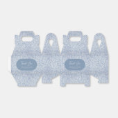 青と白の花柄トイルボーイ赤ちゃんシャワー フェイバーボックス (折り畳みなし)