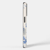 青と白の花柄トワルリボンiPhoneケース Case-Mate iPhoneケース (裏面 / 右)