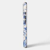 青と白の花柄トワルリボンiPhoneケース Case-Mate iPhoneケース (裏面 / 左)