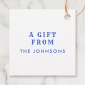 青と白の花模様のタイルに鳥 フェイバータグ (裏面)