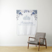 青と白の花模様 | キンセアニエラの背景 タペストリー (インサイチュ)