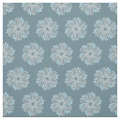青と白の花模様 ファブリック (見本)