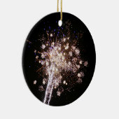 青と白の花火 セラミックオーナメント (右)