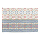 青と白の花 枕カバー (裏面-右)