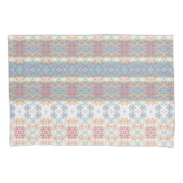 青と白の花 枕カバー