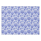 青と白の菊の国フランスのの装飾 テーブルクロス (正面(横))