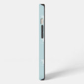 青と白の蝶々ライフ iPhoneケース (左側面)