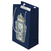 青と白の装飾用アジアの壷 スモールペーパーバッグ (裏面アングル)