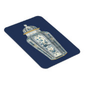 青と白の装飾用アジアの壷 マグネット (右側)