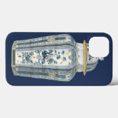 青と白の装飾用アジアの壷 Case-Mate iPhoneケース (裏面 (横))