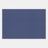 青と白の象のベビーシャワー ラッピングペーパーシート (正面2)