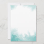 青と白の赤モダンちゃんシャワー 招待状 (裏面)