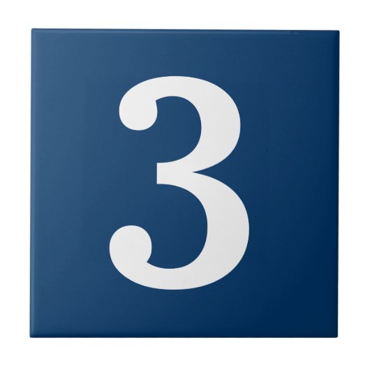 青と白の通りの住所ハウス番号タイル タイル (正面)