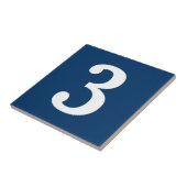 青と白の通りの住所ハウス番号タイル タイル (側面)