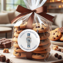 青と白の陳腐なクリスマスくるみクラッカー