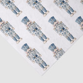 青と白の陳腐なクリスマスくるみクラッカー 薄葉紙 (詳細)