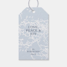 青と白の雪の枝の休日