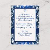 青と白の雪片エンクロージャカード エンクロージャーカード (裏面)