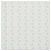 青と白の雪片パターン ファブリック (見本)