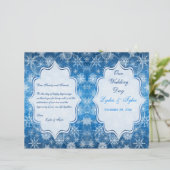 青と白の雪片結婚式 プログラム (スタンド正面)