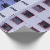 青と白の高層建物 ラッピングペーパー (角)