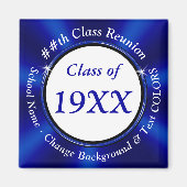 青と白の高校懇親会が磁石を好む マグネット (正面)