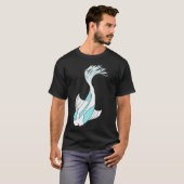 青と白の鯉 Tシャツ (正面フル)