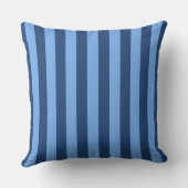 青と白の鳥とストライプ装飾用クッション クッション (裏面)