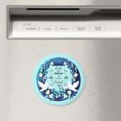 青と白の鳩を愛し合う マグネット (インサイチュ (食洗機))