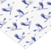 青と白の鶴 テーブルクロス (アングル)