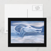 青と白の龍 ポストカード (正面/裏面)