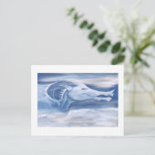 青と白の龍 ポストカード (スタンド正面)