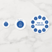 青と白の10の災いを受ける過ぎ去った人 コンフェッティ (正面)