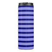 青と白の5つのストライプパターン タンブラー (裏面)