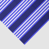 青と白の5つのストライプパターン 薄葉紙 (詳細)