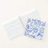 青と白の「Pip」 8.5 x 8.5インチスパイラルノートブック ノートブック (内部)