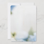 青と白のChinoiserieアンティークブライダルシャワー セーブザデート (裏面)