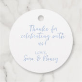 青と白のChinoiserieトピアリー フェイバータグ (裏面)